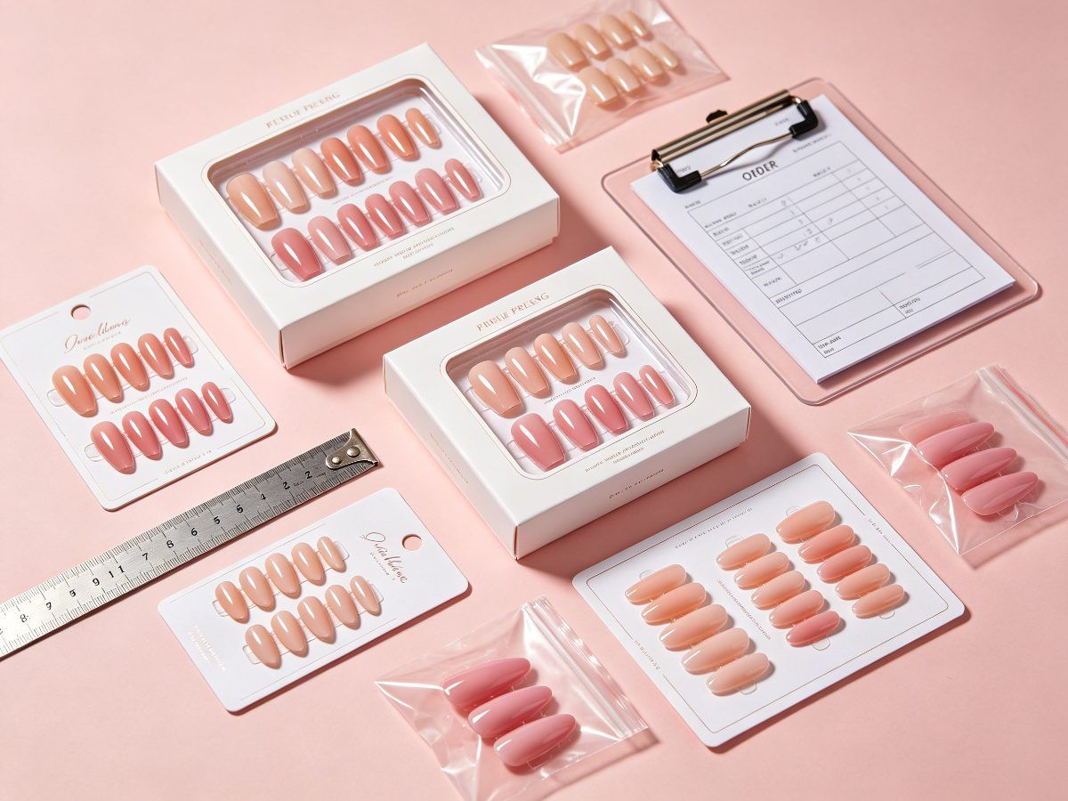 Press-on nails wholesale samples and agent partnership materials